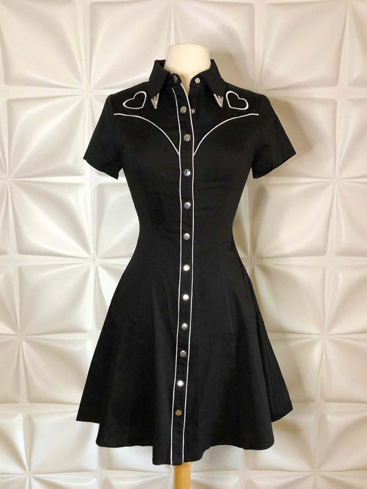 Western VIntage Love Shirt Dress