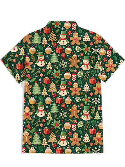 Men'S Christmas Printed Shirt