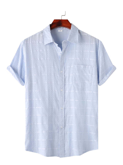 Solid Color Plaid - 100% Cotton Shirt