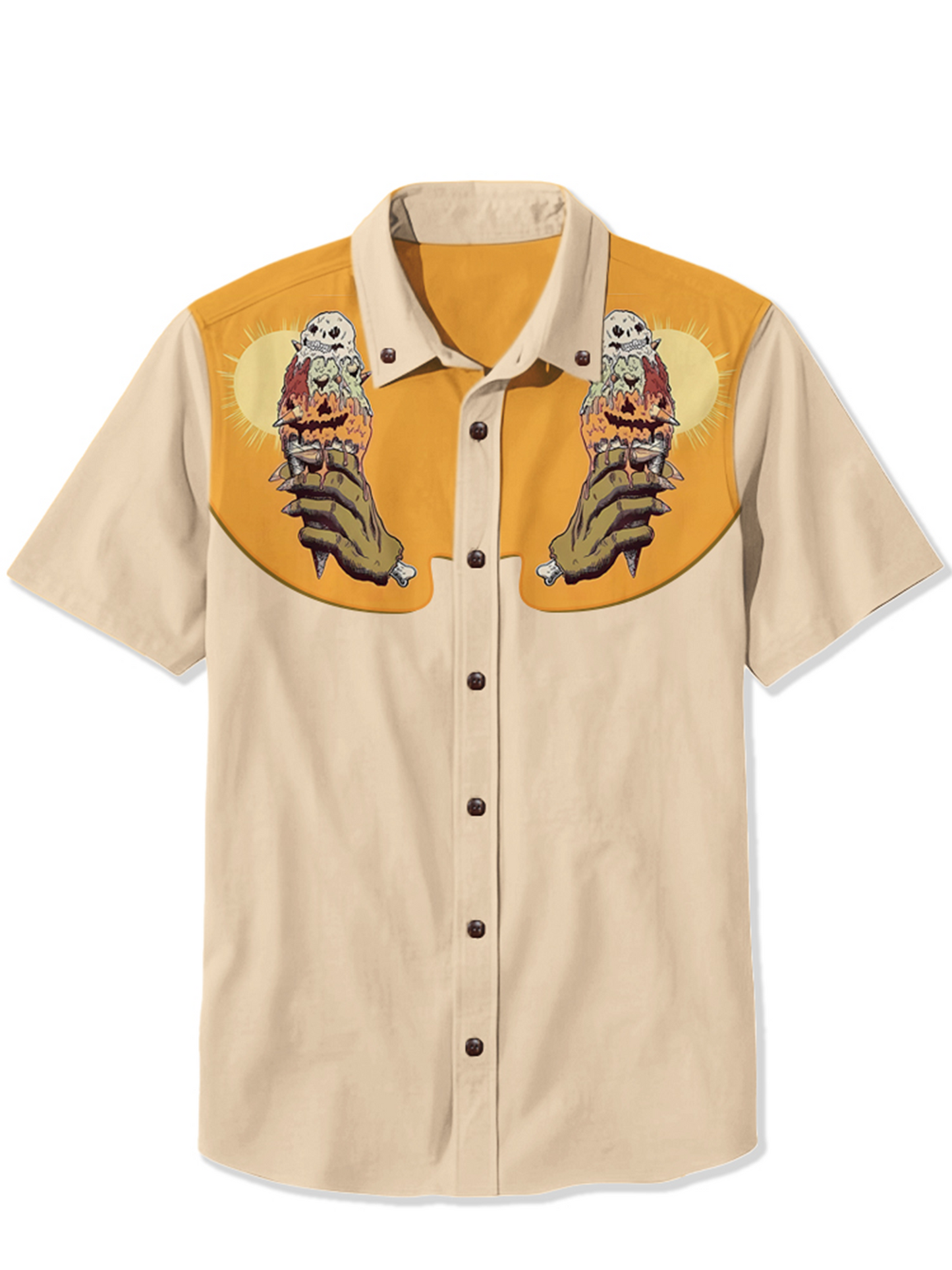 Men'S Melting ice cream Printed Shirt