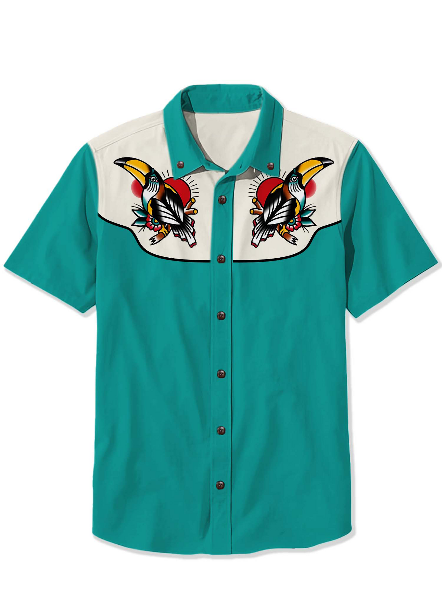 Men'S Toucan Printed Shirt