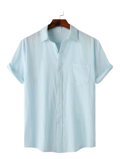 Solid Color Small Twist - 100% Cotton Shirt