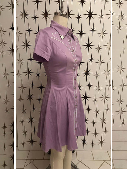 Western VIntage Love Shirt Dress