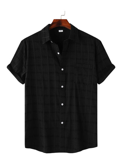 Solid Color Plaid - 100% Cotton Shirt