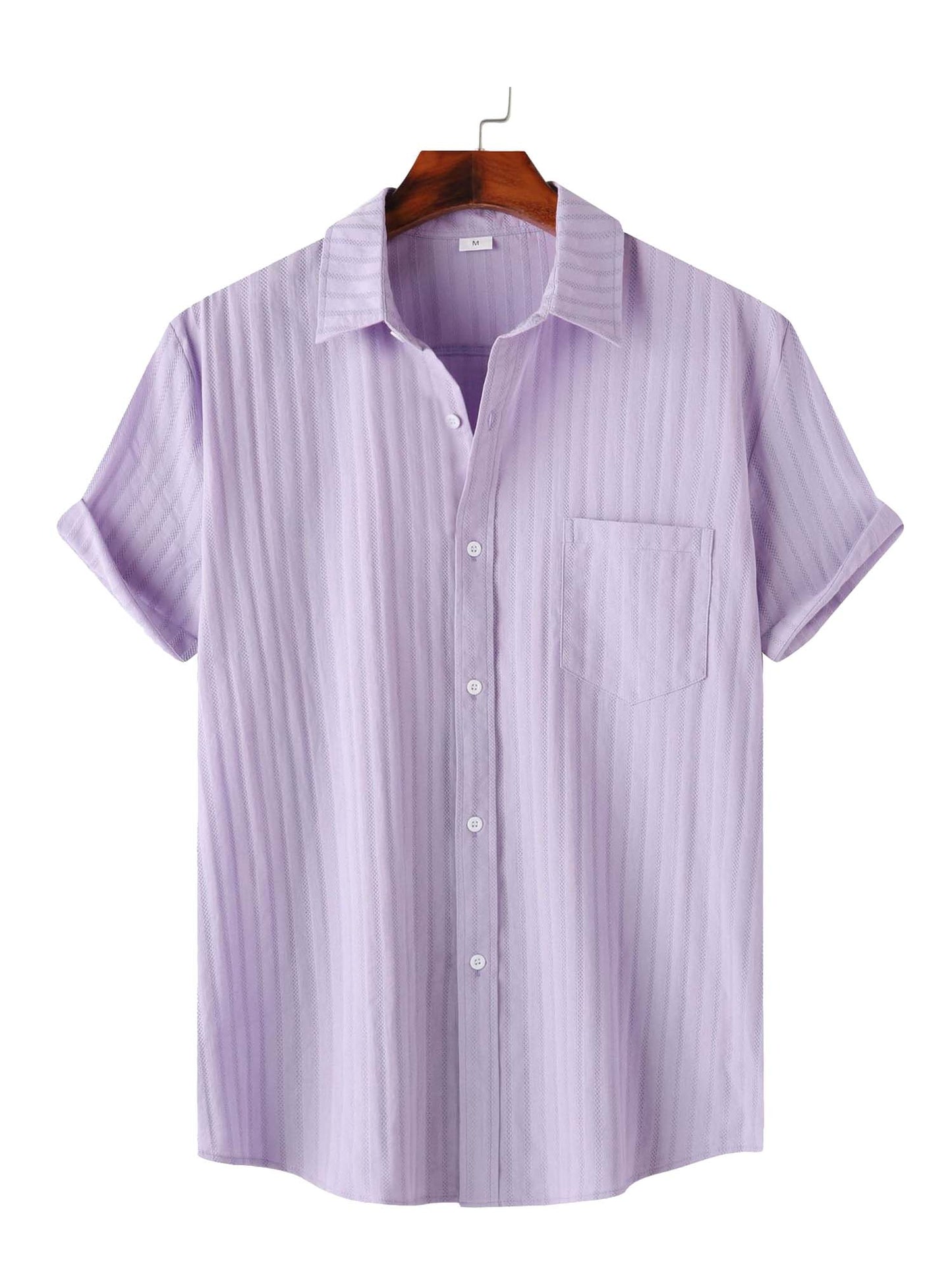 Solid Color Stripes - 100% Cotton Shirt