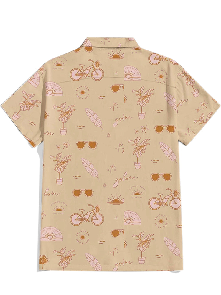 Men'S Leisure Hawaii Printed Shirt