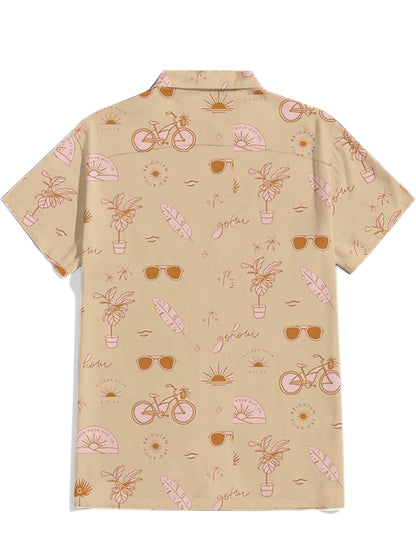 Men'S Leisure Hawaii Printed Shirt