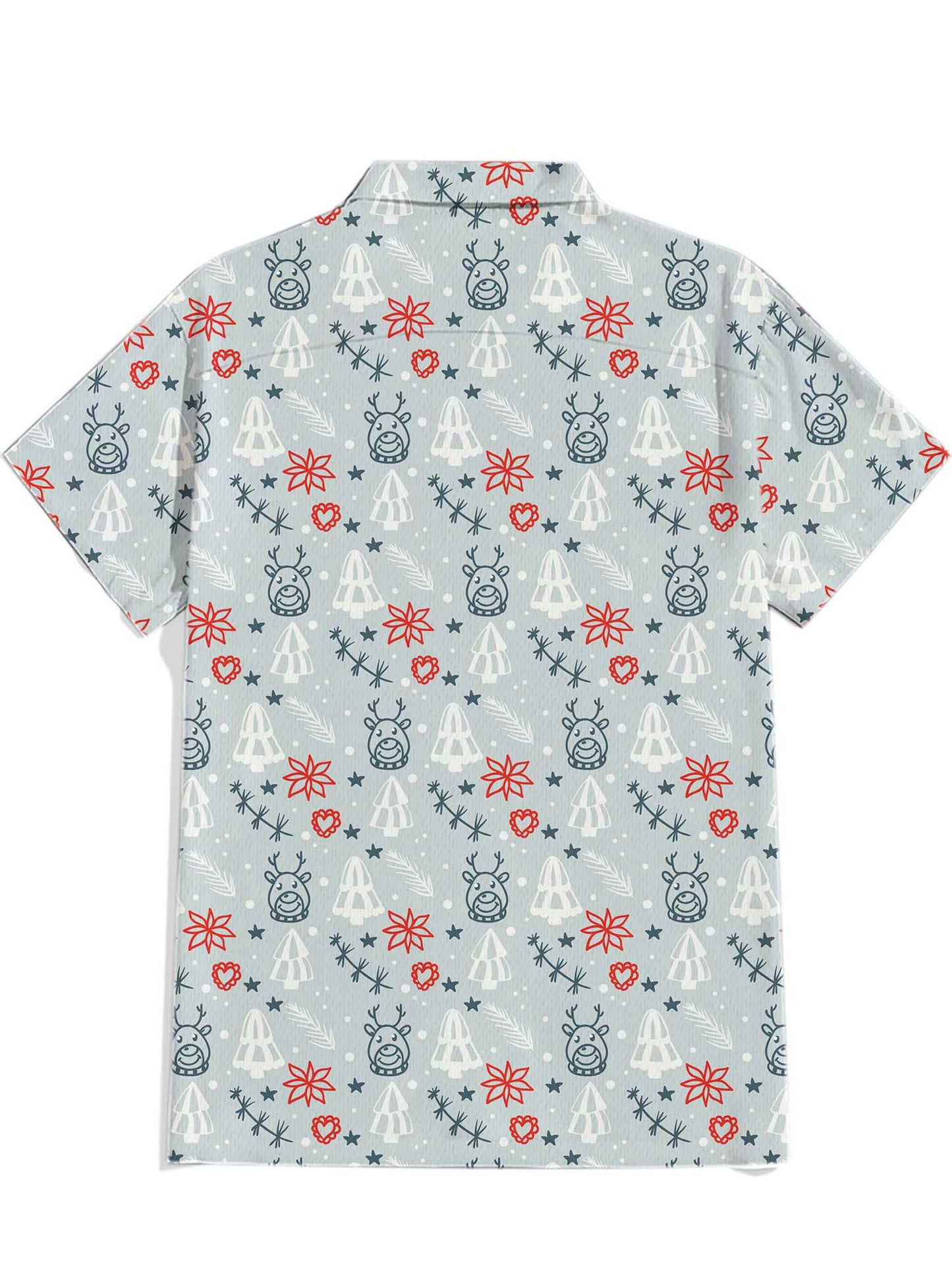 Men'S Christmas Deer Printed Shirt