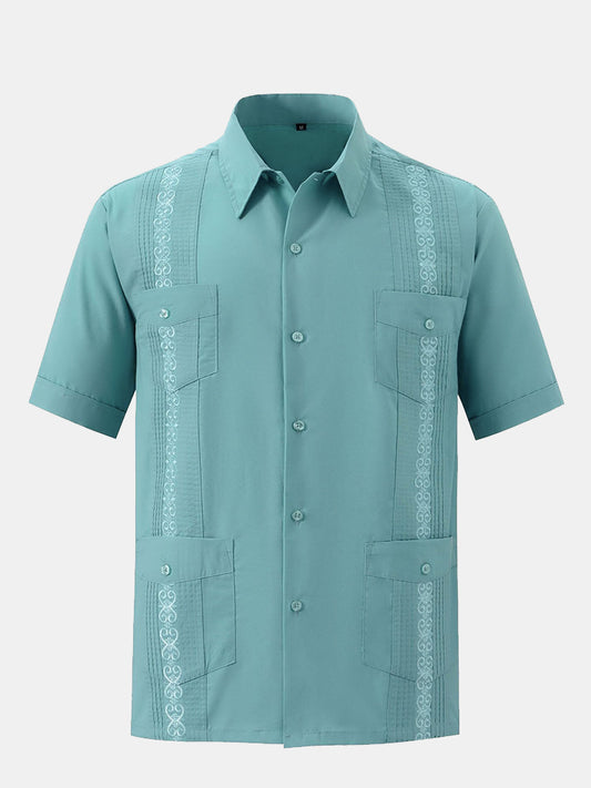 Men's Cotton Linen Guayabera Shirts