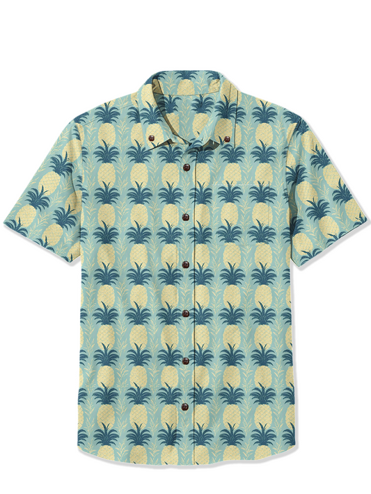 Men'S Hawaiian Pineapple Printed Shirt