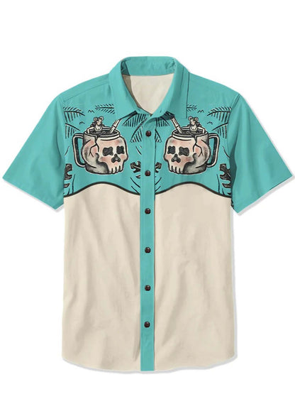 Men'S Hula Girl Printed Shirt