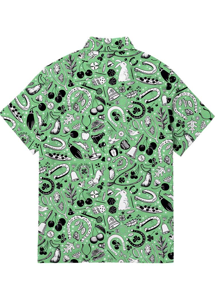 Men'S West Clover Printed Shirt