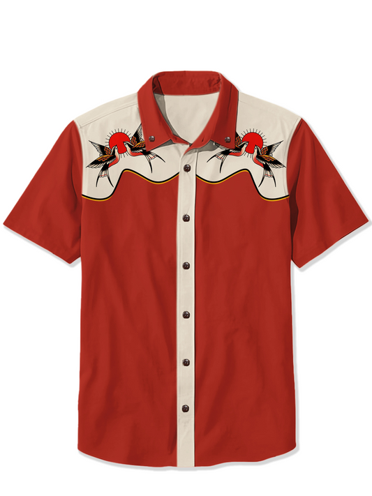 Men'S Swallow Printed Shirt