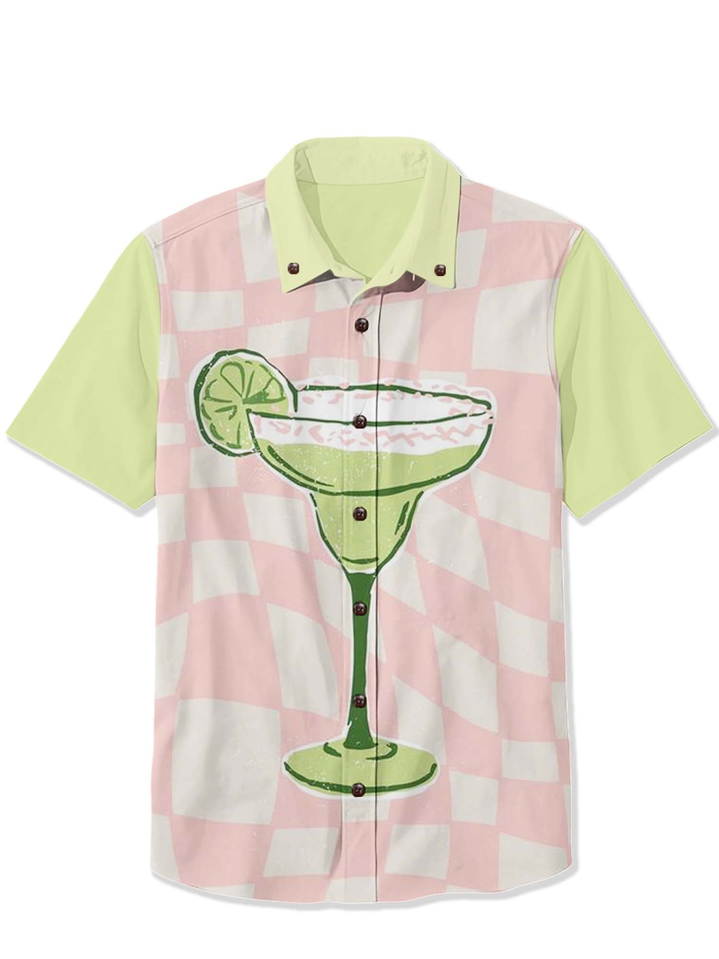 Men'S Green Champagne Printed Shirt