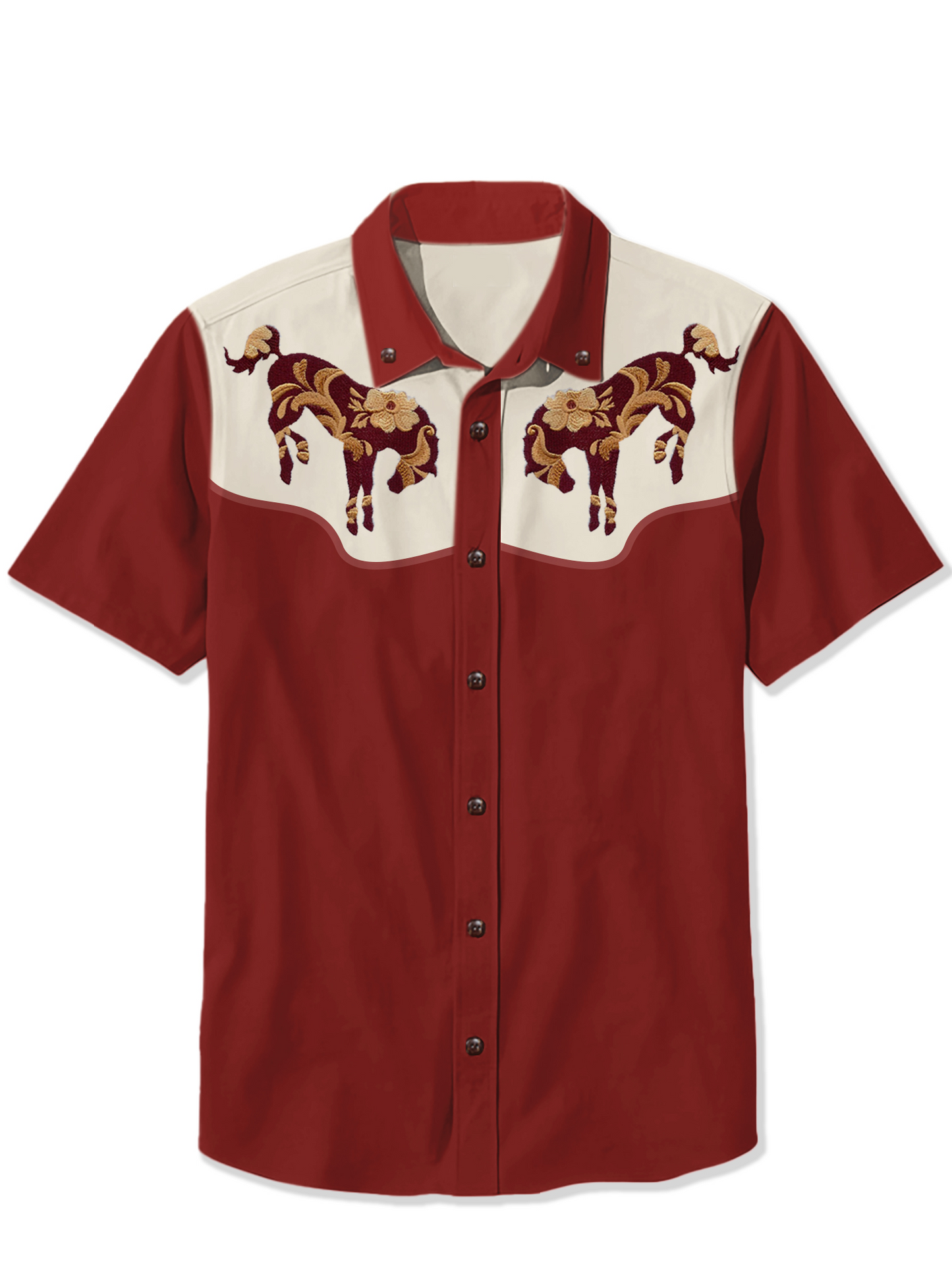 Men'S Foal Resting Printed Shirt