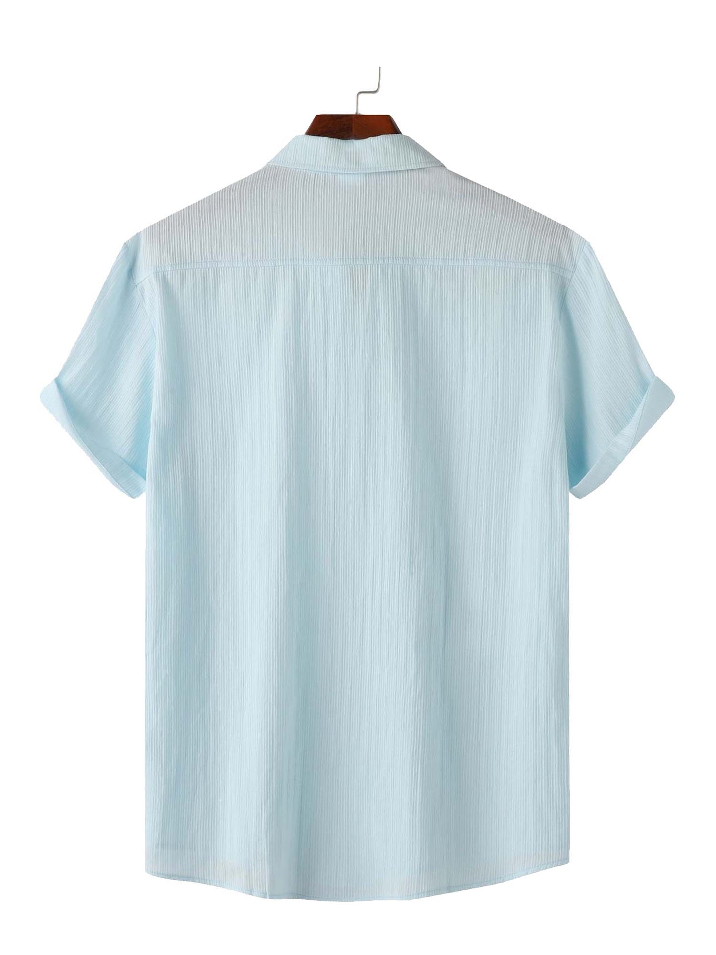 Solid Color Small Twist - 100% Cotton Shirt