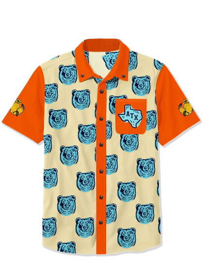 Men'S Bears Infested Printed Shirt