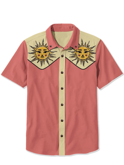 Men'S Shy Sun Printed Shirt