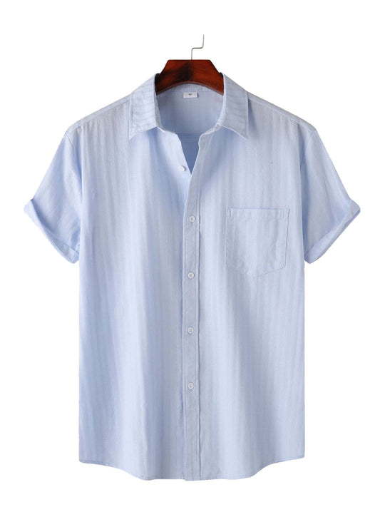 Solid Color Stripes - 100% Cotton Shirt