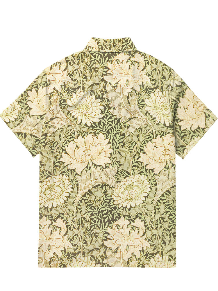 Men'S Chrysanthemum Printed Shirt