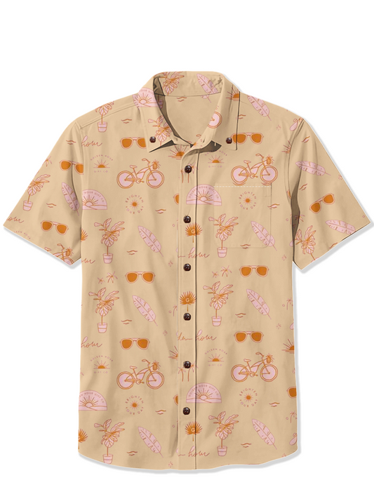 Men'S Leisure Hawaii Printed Shirt