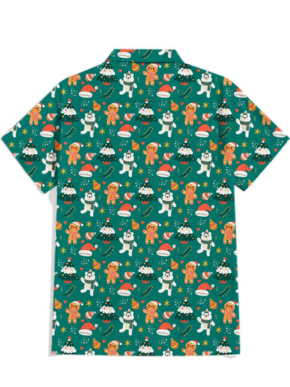 Men'S Christmas Printed Shirt