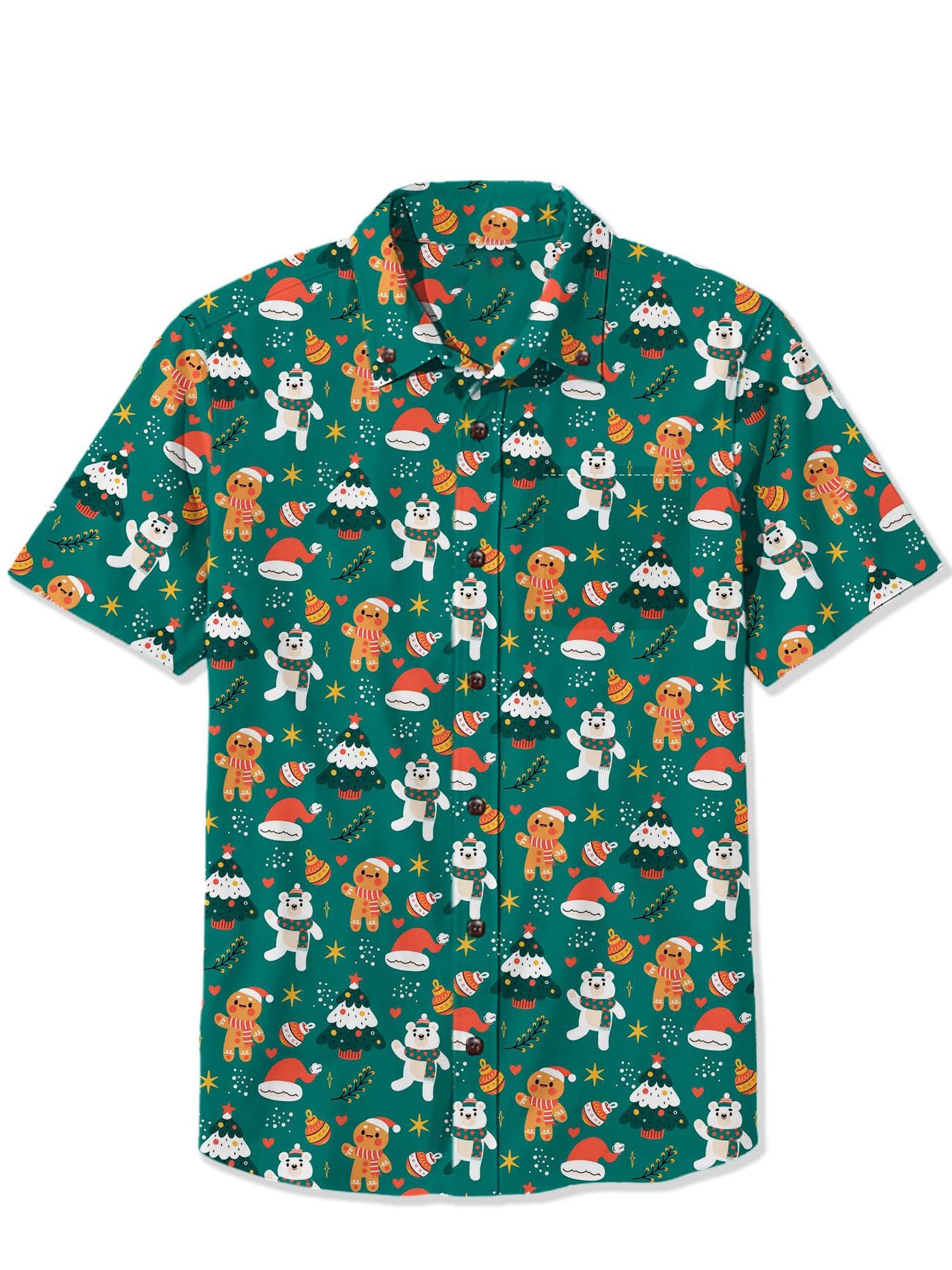 Men'S Christmas Printed Shirt