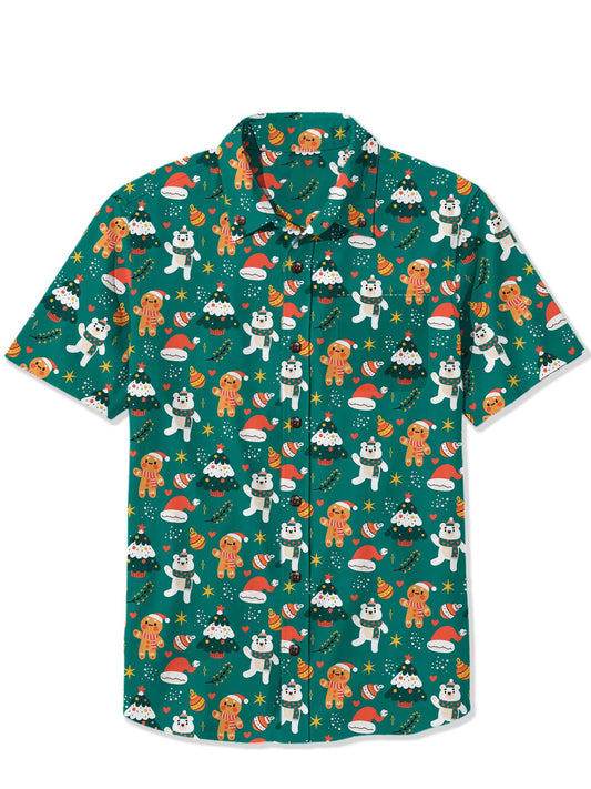 Men'S Christmas Printed Shirt