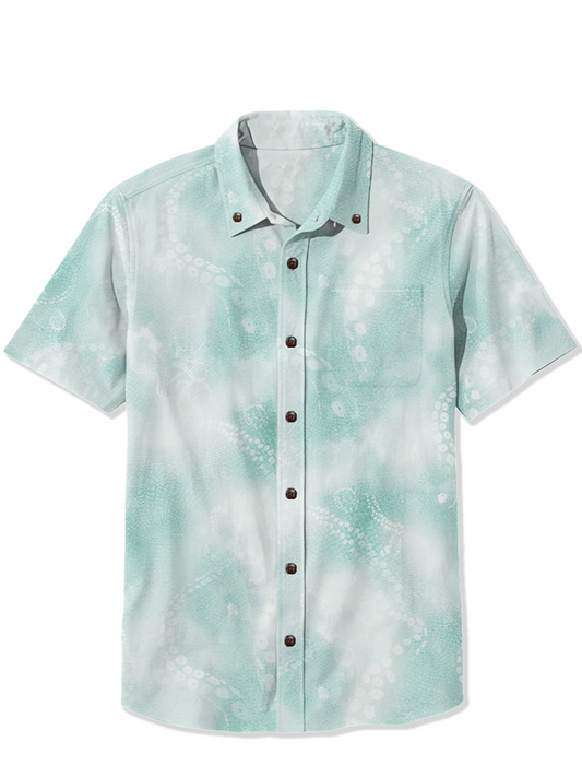 Men'S Faint Octopus Tentacles Printed Shirt