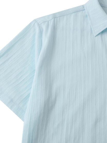 Solid Color Small Twist - 100% Cotton Shirt