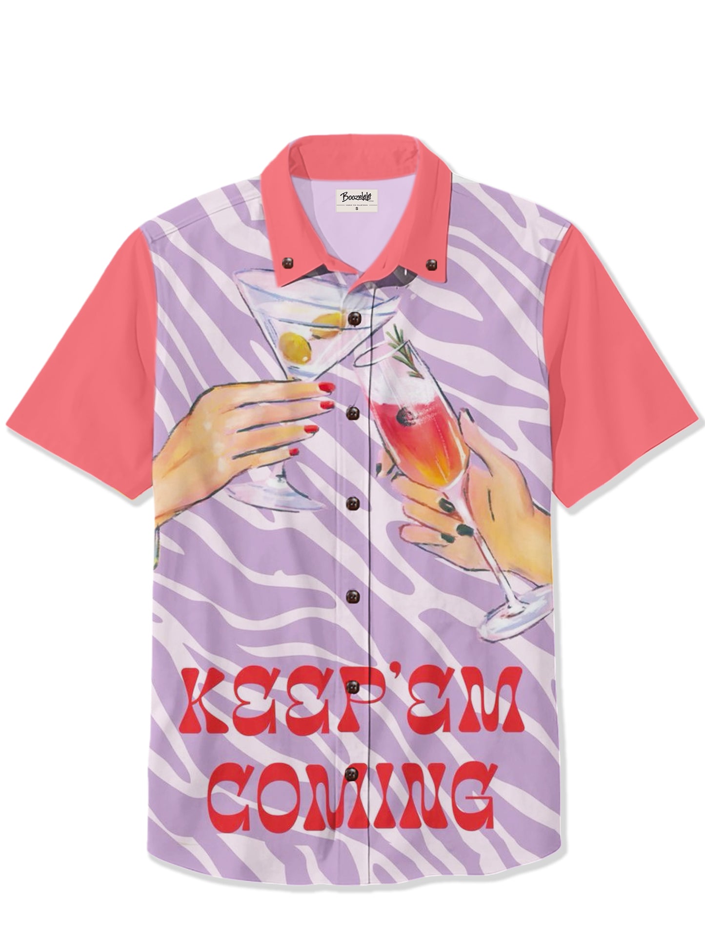 Men'S Tipsy Time Printed Shirt