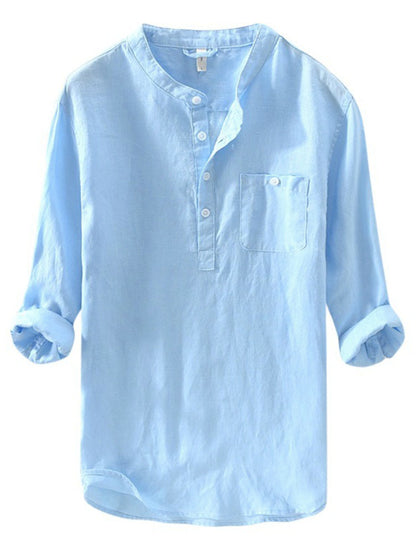 Men's Casual Long Sleeve Shirts Tops Blouse